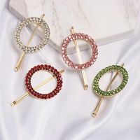 Minimalist Style Rhinestone-studded Letter O-shaped Hair Accessory Nhjj137966 main image 2