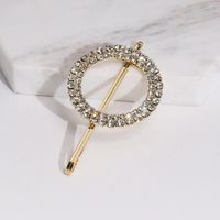 Minimalist Style Rhinestone-studded Letter O-shaped Hair Accessory Nhjj137966 main image 6