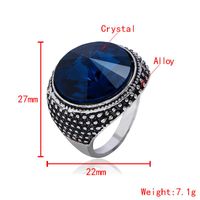 Vintage Bohemian Imitated Crystal Alloy Ring Nhkq138011 main image 5