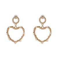 Simple Love Alloy Beads Creative Earrings Nhjj137816 sku image 1