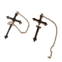 Fashion Exaggerated Long Chain Cross Earrings Nhnt138169 main image 6