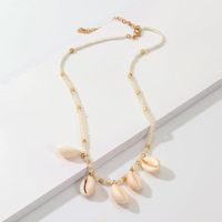 Fashion Rice Beads Natural Shell Necklace Nhnz138179 main image 4