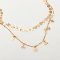 Fashion Round Star Alloy Necklace Nhnz138199 main image 3