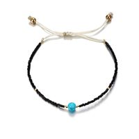 Fashion Simple Woven Rice Beads Rope Rope Turquoise Anklet Bracelet Nhgy138202 main image 8