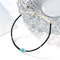 Fashion Simple Woven Rice Beads Rope Rope Turquoise Anklet Bracelet Nhgy138202 main image 5