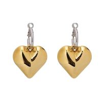 Fashion Metal Circle Alloy And Alloy Double Spell Love Earrings Nhnt138212 main image 6