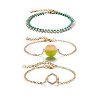 Fashion Cool Wind Candy Color Geometric 3 Piece Set Bracelet Nhgy138213 main image 4