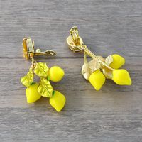 Womens Floral Plating Alloy Earrings Nhnt138310 main image 4