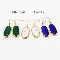 Fashion Atmosphere Stone Cat Eye Earrings Nhom138353 main image 4