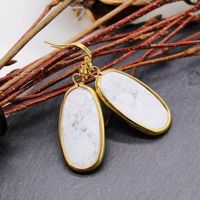 Fashion Atmosphere Stone Cat Eye Earrings Nhom138353 main image 9