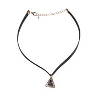 Sleek Minimalist Leather Double Clavicle Necklace Nhjq138362 main image 4