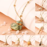 Creative Vintage Conch Striped Scallops Alloy Necklace Nhpj138363 main image 2