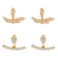Stylish Personality Full Front And Rear Earrings Nhxs138221 sku image 1