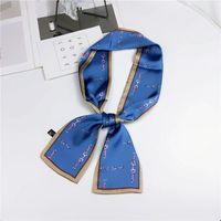 Neue Doppelseitige Flache Ecke Langer Schal Seiden Schal Weibliche Koreanische Version Von Frühling Und Herbst All-match-armband Streamband Haarband Mode Fliege sku image 14