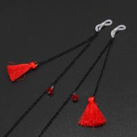 Red Fringed Metal Glasses Chain Nhbc131026 main image 4