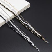 Multi-layer Tassel Beads Metal Glasses Chain Nhbc131102 main image 4