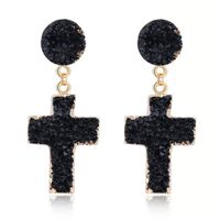 Fashion Lady Cross Resin Earrings Nhgo131123 main image 4