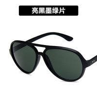Fashion Unisex Large Frame Metal Sunglasses Multicolor Nhkd131183 sku image 2