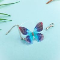 2019 Japanische Und Koreanische Neue Schmuck Mode Einfache Tüll Feder Schmetterling Unsichtbare Angelschnur Kurze Halskette main image 4