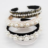 Fashion Simple Street Woven Large Beads Headband Nhwj131638 main image 1