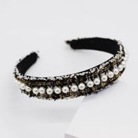 Fashion Simple Street Woven Large Beads Headband Nhwj131638 main image 6