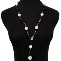 Fashion Long Rhinestone-studded Beads Necklace Nhct131696 main image 10