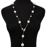 Fashion Long Rhinestone-studded Beads Necklace Nhct131696 main image 8