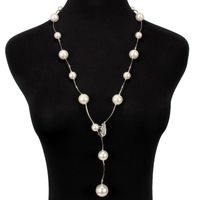 Fashion Long Rhinestone-studded Beads Necklace Nhct131696 main image 7
