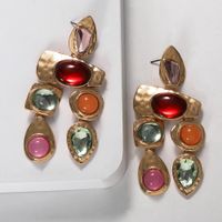 Exaggerated Gemstones, Wild Irregular Earrings Nhjq131735 main image 5