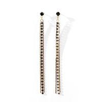 Wild Simple Personality Super Fairy Long Alloy Earrings Nhll131613 sku image 1