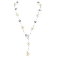 Fashion Long Rhinestone-studded Beads Necklace Nhct131696 sku image 3