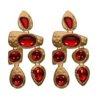 Exaggerated Gemstones, Wild Irregular Earrings Nhjq131735 sku image 2