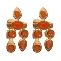 Exaggerated Gemstones, Wild Irregular Earrings Nhjq131735 sku image 3