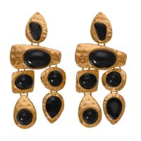 Exaggerated Gemstones, Wild Irregular Earrings Nhjq131735 sku image 5