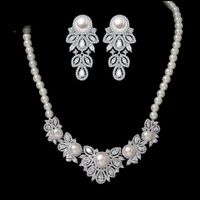 Conjunto De Collar De Perlas Naturales De Perlas Y Perlas De Moda Nhtm132205 main image 2
