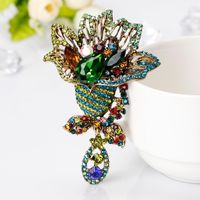 Korean Version Of The Simple Temperament Imitated Crystal Brooch Nhdr132259 main image 3