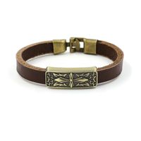 Fashion Cross Alloy Leather Bracelet Nhhm132278 main image 6