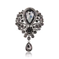 Fashion Rhinestone Glass Alloy Brooch Nhdr132412 main image 5