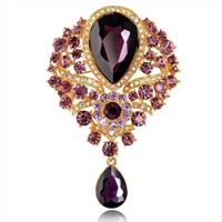 Fashion Rhinestone Glass Alloy Brooch Nhdr132412 main image 8