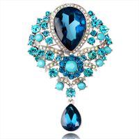 Vente Chaude Strass Alliage Corsage Femmes Européen Et Américain De Verre Pendentif Broche Broches Accessoires En Stock En Gros main image 16