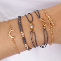 Fashion Simple Love Five-pointed Star Moon Combination Bracelet Six-piece Nhgy132568 main image 3
