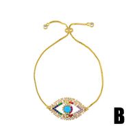 Europe Et En Amérique Croix Frontière Accessoires Mode Couleur Zircon Bracelet Multiples Options De Diable Eye Bracelet Brb56 main image 3