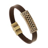 Vintage Bronze Alloy Cowhide Metal Bracelet Nhpk138800 main image 1