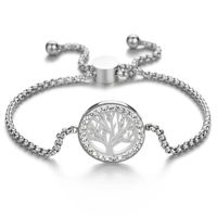 Womens Life Tree Plated Stainless Steel Bracelets &amp; Bangles Nhhf138873 main image 1