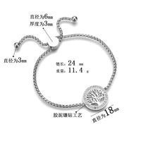 Womens Life Tree Plated Stainless Steel Bracelets &amp; Bangles Nhhf138873 main image 3
