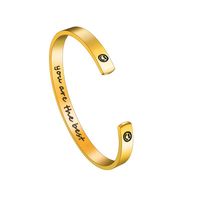 Koreanische Mode C-förmiges Offenes Armband Aus Edelstahl Sie Sind Das Beste Englische Buchstaben Armband Auf Lager main image 4