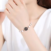 Fashion Korean Round Cross Beads Bracelet Nhtm139018 main image 3