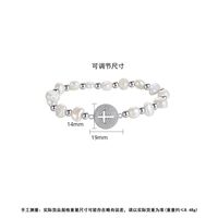 Fashion Korean Round Cross Beads Bracelet Nhtm139018 main image 6