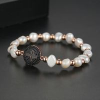 Jin Sehu Perlen Armband Mode Koreanische Version Des Runden Kreuz Perlen Armband Größe Verstellbares Armband Geschenk Weiblich main image 9
