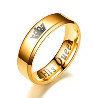 Fashion Couple Beveled Crown Ring Nhtp139039 main image 2